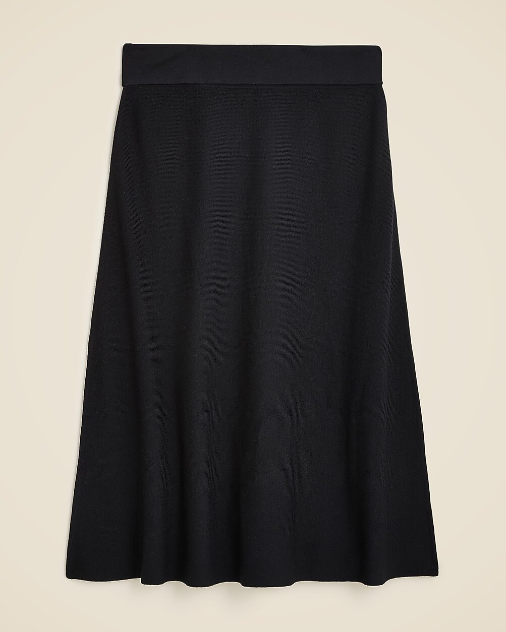 Foldover sweater midi skirt in merino wool blend | J. Crew US