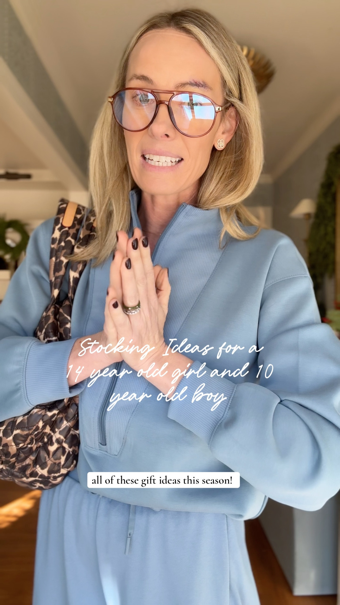 This is IT! Stockings for the kids. I have a 14 year old daughter and 10 year old son. Here is where I landed with stockings… I hope this helps! Xo 