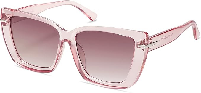 SOJOS Oversized Cat Eye Sunglasses Womens Retro Vintage 70s Trendy Stylish Shades SJ2231 | Amazon (US)