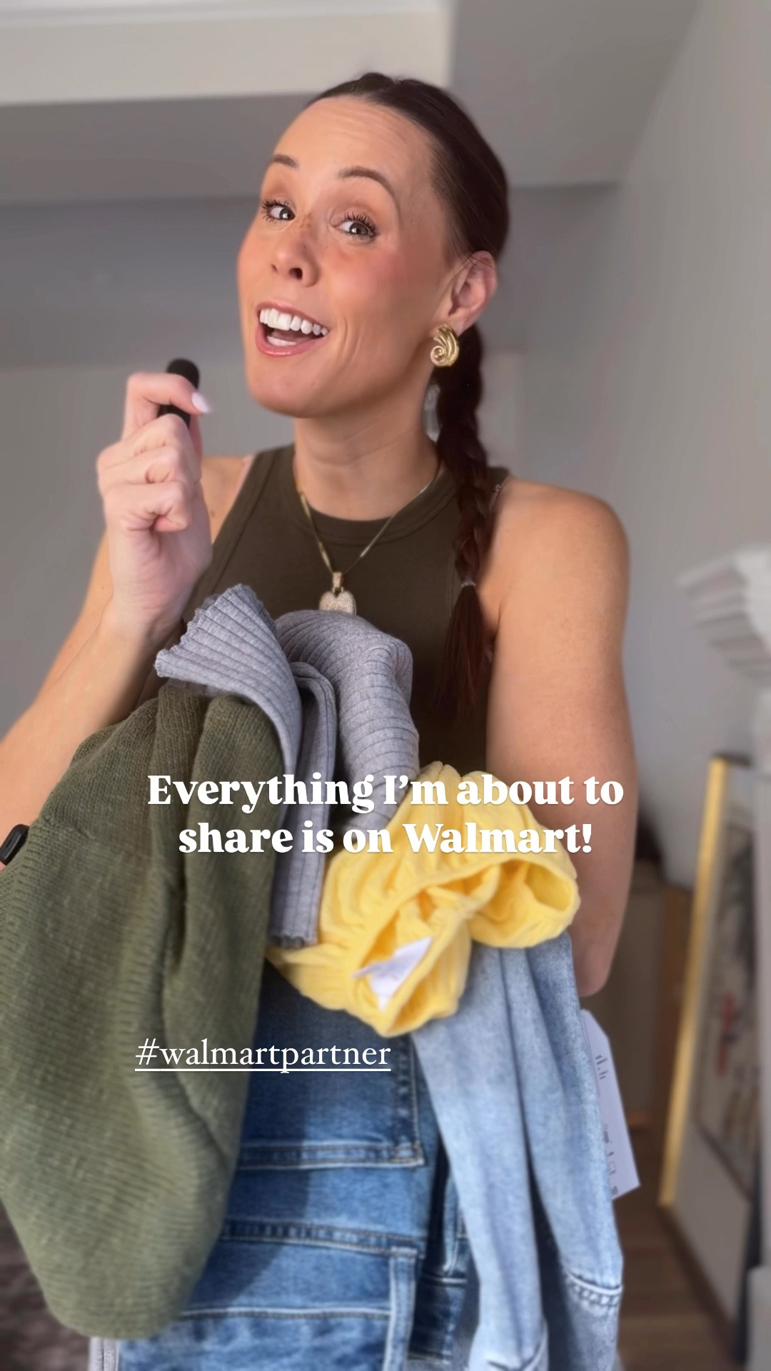 Early spring favorites from @walmartfashion #walmartpartner The sweater set (will link as soon as it’s available online!)  sweatpants, and denim top I did a medium, small yellow blouse and white blouse, jeans are tts! 

#LTKStyleTip #LTKSaleAlert #LTKFindsUnder50