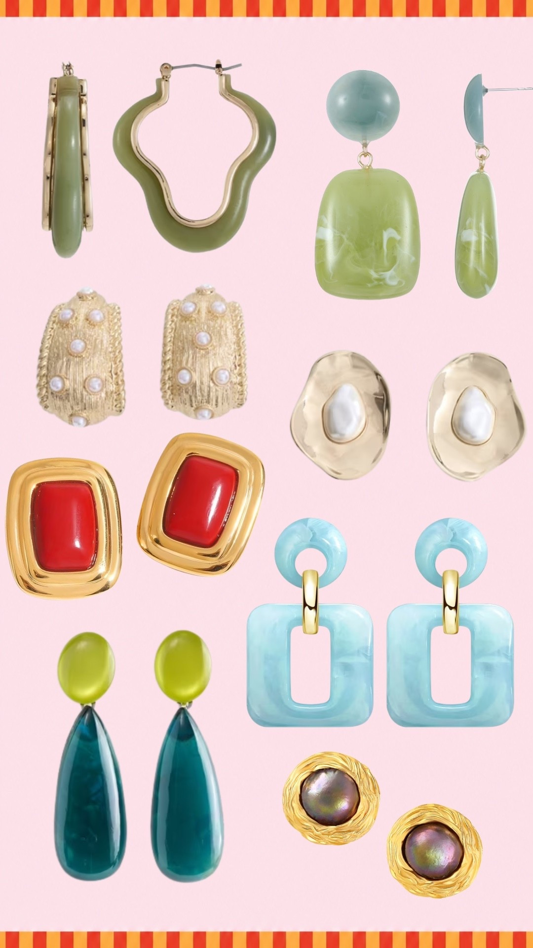Earrings that add the perfect pop of color to any fall outfit!

#LTKgrwm #LTKootd #LTKmomlife
