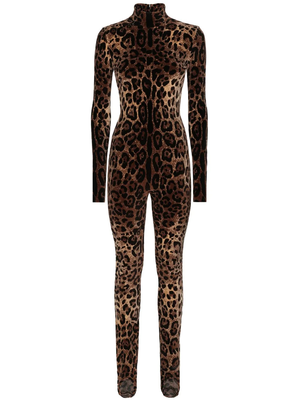 Dolce & Gabbana x Kim leopard-jacquard cotton-blend Jumpsuit - Farfetch | Farfetch Global