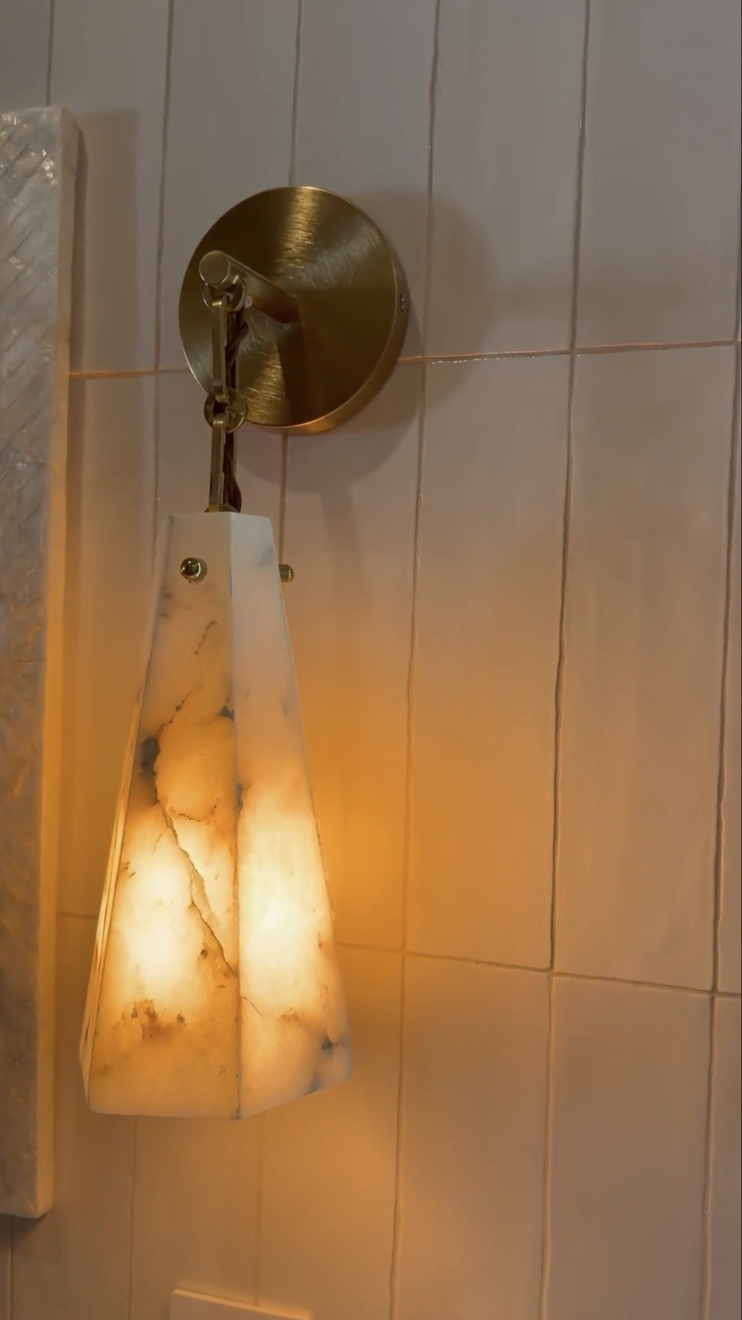 This alabaster sconce  is one of those pieces that instantly makes a space feel custom. I love how the natural veining in the stone glows when it’s on — every single one is slightly different, which makes it feel high-end and unique.

The warm brass backplate paired with the solid alabaster shade gives that timeless, designer look without feeling trendy. It casts the softest, most flattering light (perfect for bathrooms, hallways, or flanking a mirror).

It’s one of those quiet upgrades that makes a big impact 🤍 I’ve linked it here if you’re wanting that elevated, custom feel for less.@Wayfair @lowes

#LTKHome #LTKU #LTKSaleAlert