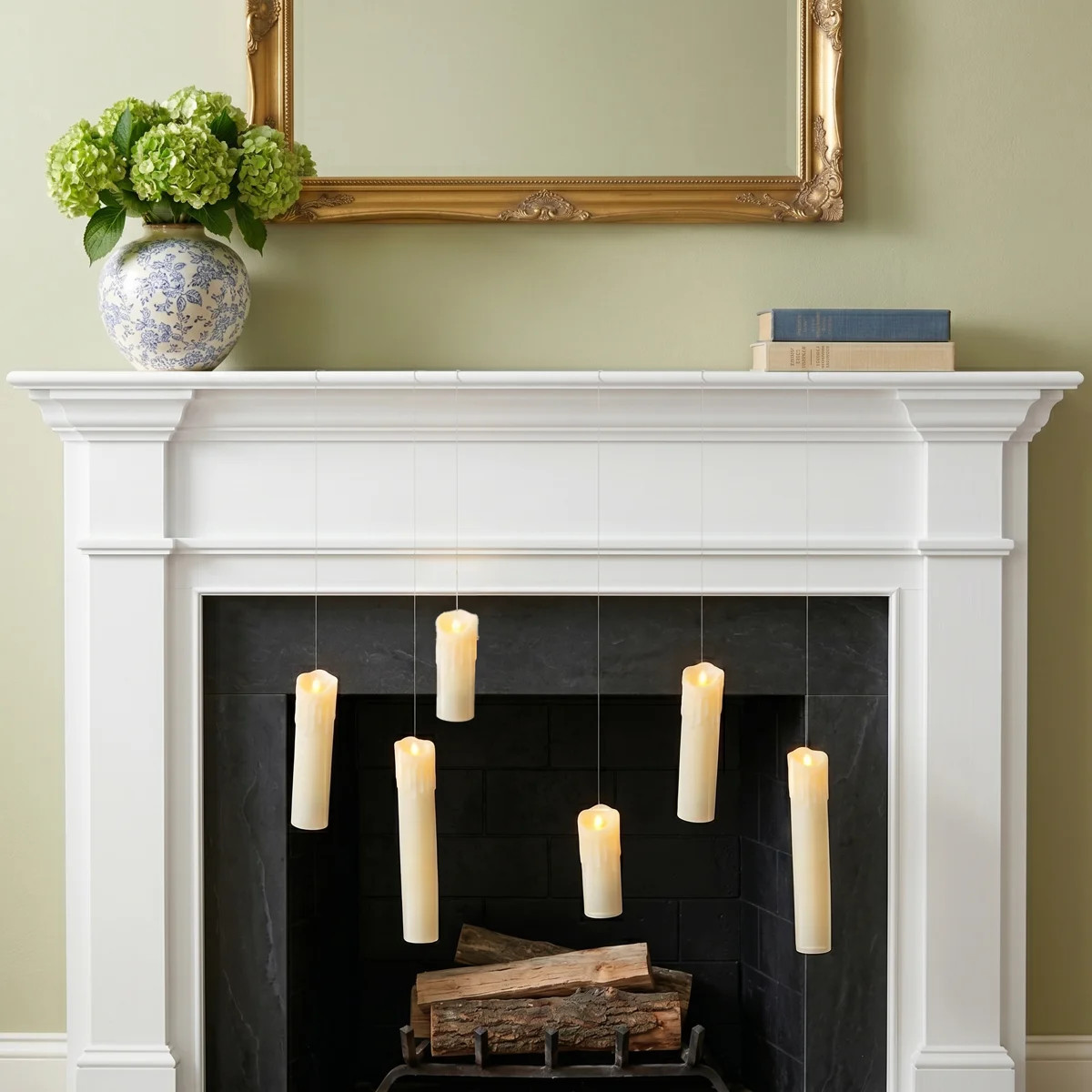 Spooky Hanging Candles Set of 6 with Timer & Remote | Wayfair North America