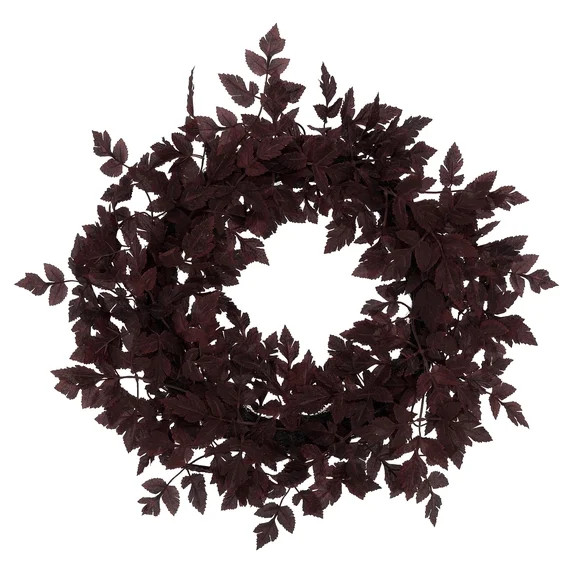 My Texas House Layered Foliage Wreath, Plum, 24" | Walmart (US)