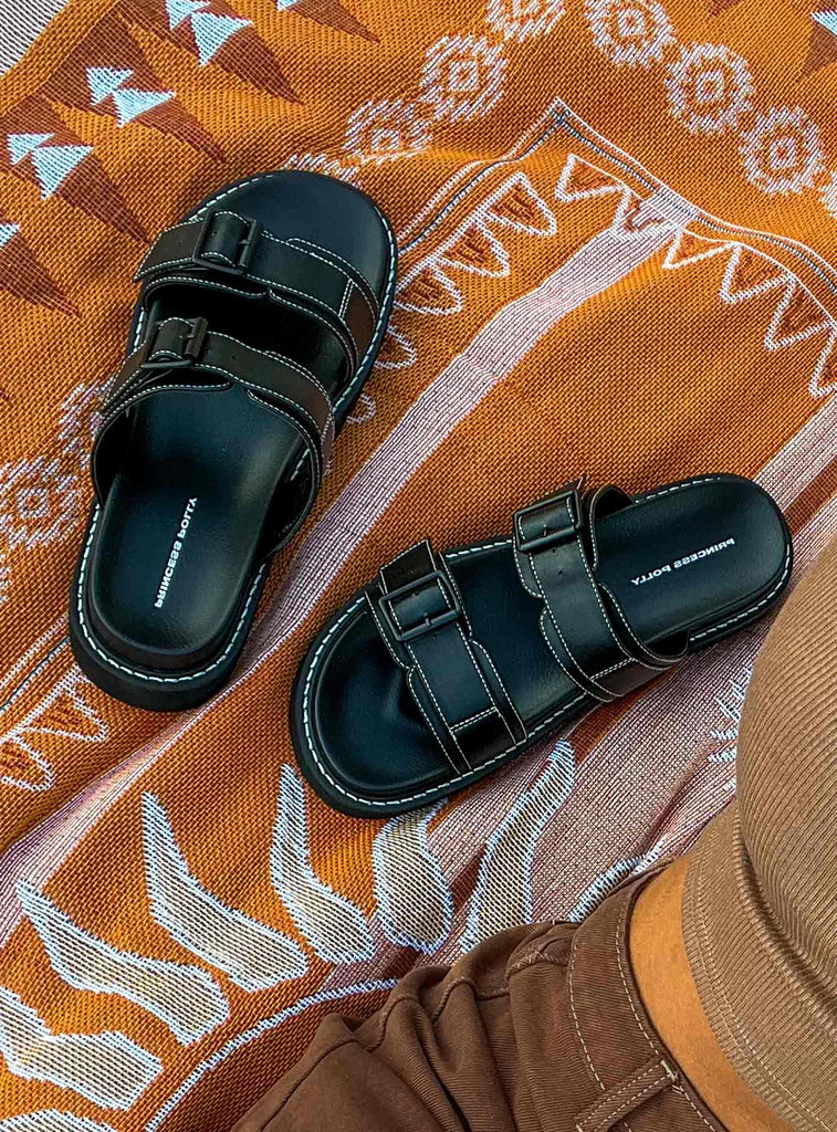 Ma Belle Sandals Contrast Stitch | Princess Polly US