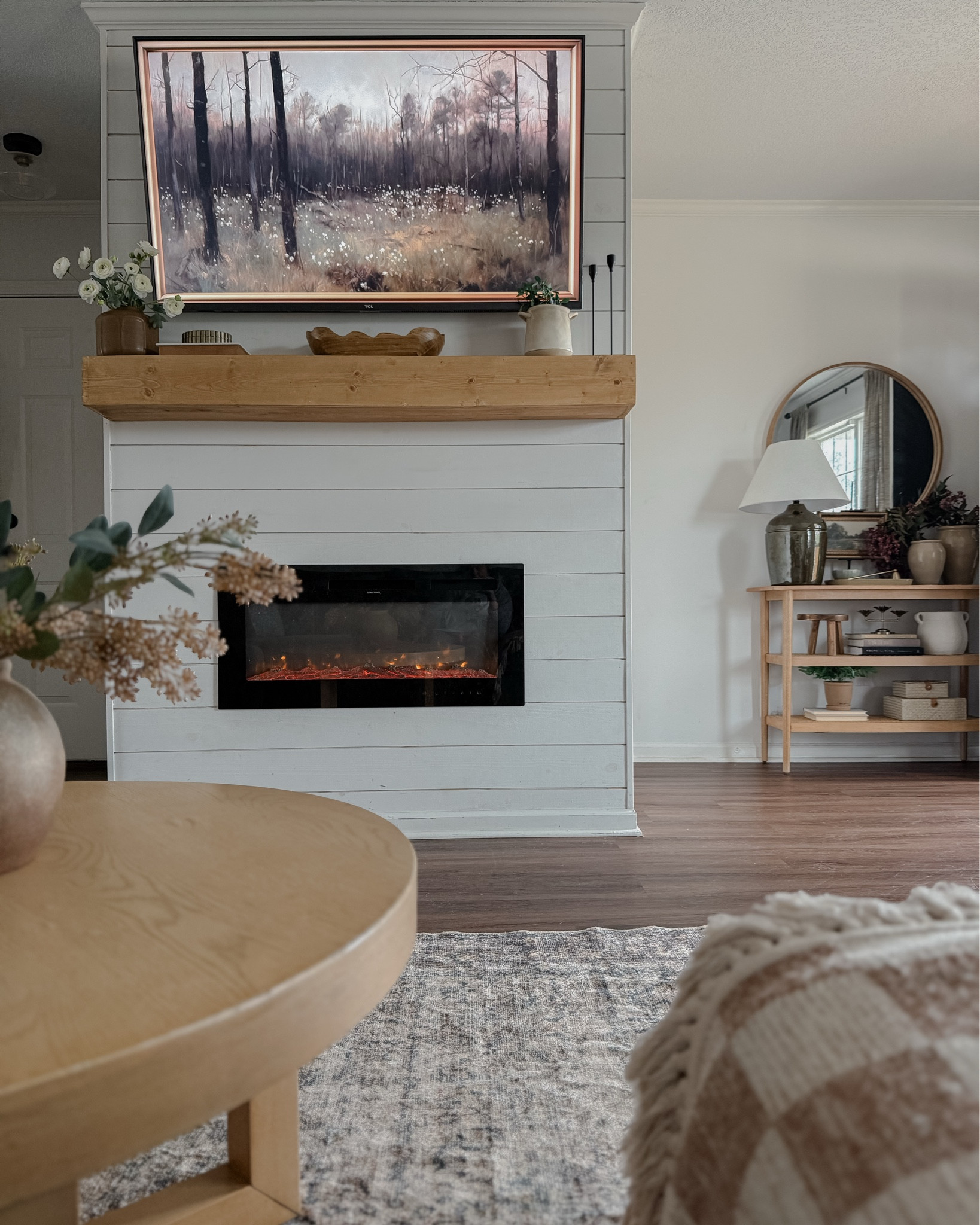 Living room views🤎 my 8x10 washable rug is on sale for $69!!! Comes in multiple sizes as well! 

#LTKHome #LTKSeasonal #LTKSaleAlert