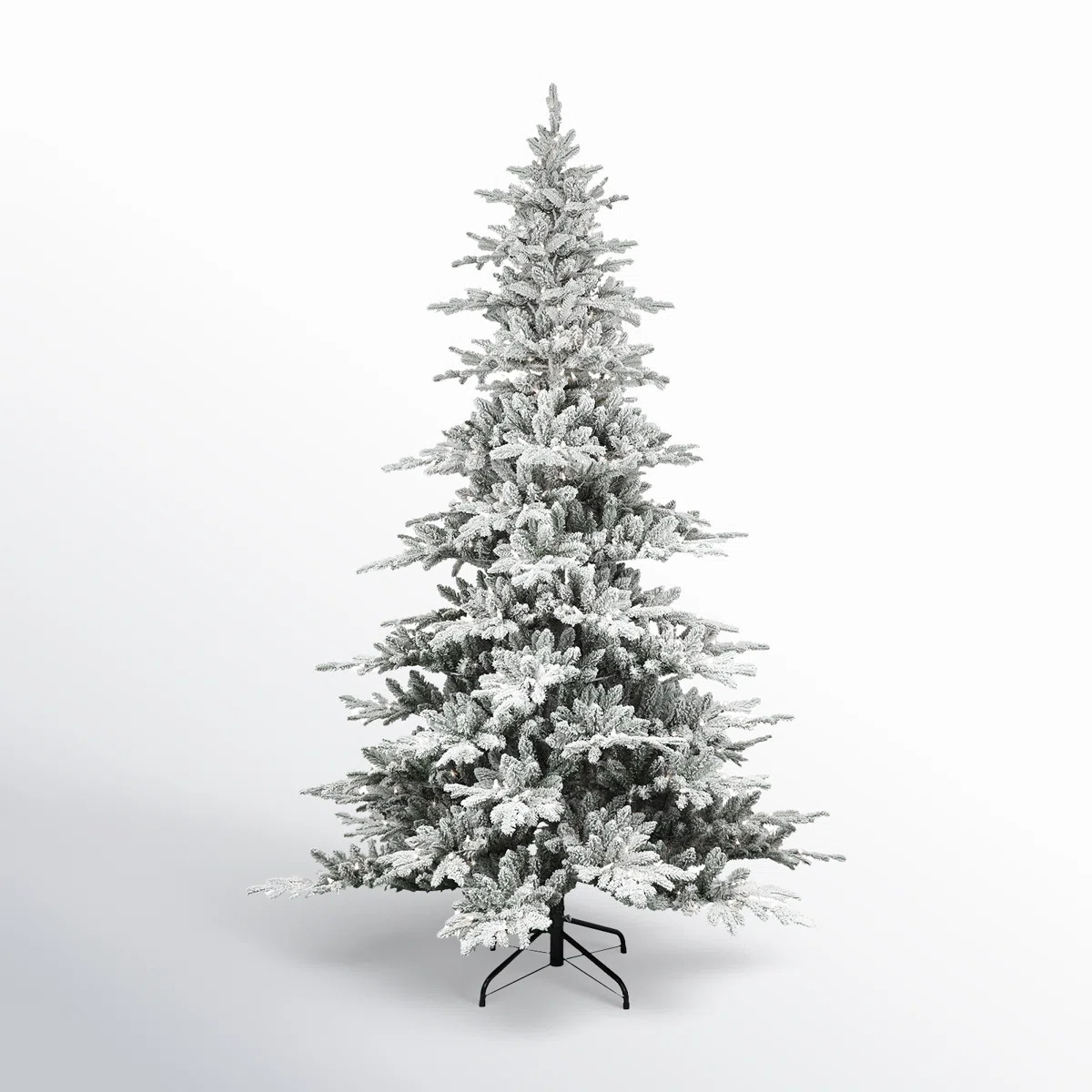 The Holiday Aisle® 7'6" H Green Realistic Artificial Pine Frosted Christmas Tree with 500 Lights... | Wayfair North America