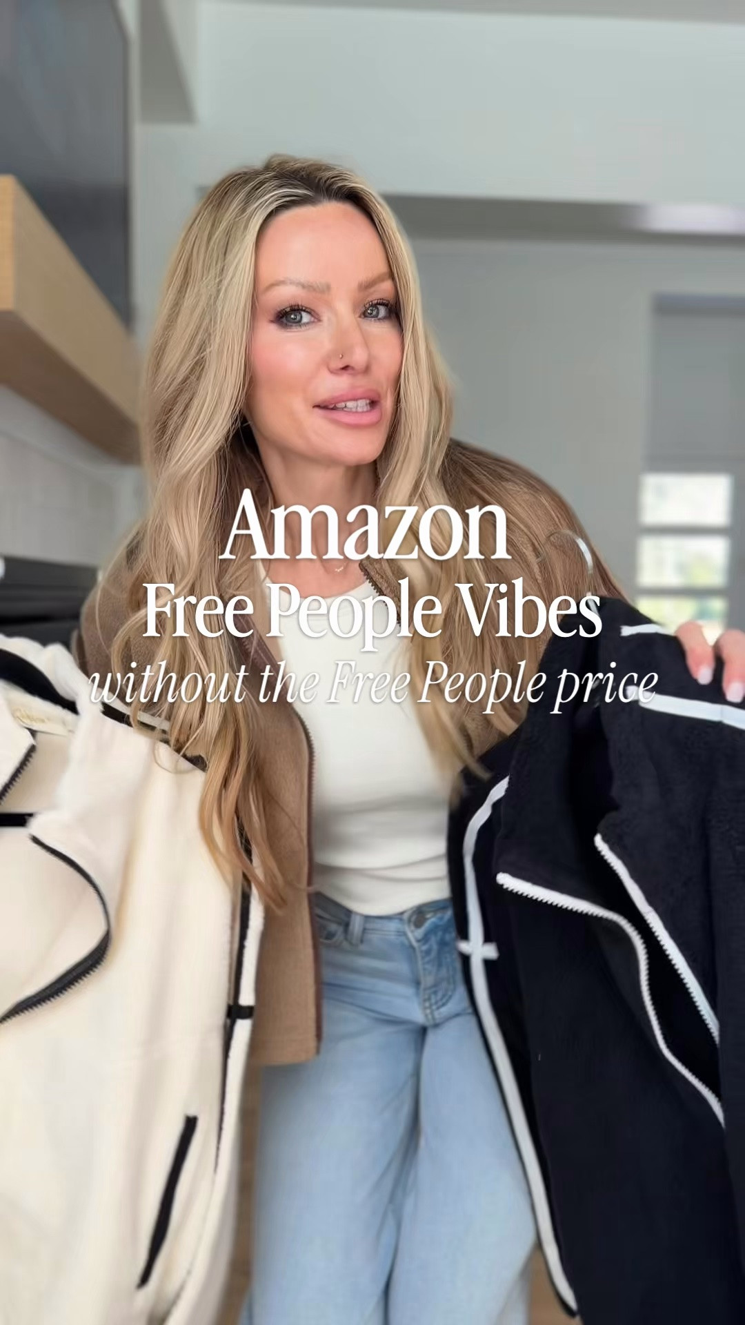 Amazon jacket find with major Free People vibes 🤎  comment AMAZON and I’ll send you the details 

If you want that cozy, oversized, throw-on-and-go look without spending a ton, this one is such a good option.

I love the contrast piping, relaxed fit, and soft fuzzy texture — it’s the kind of jacket that instantly makes a basic tee + jeans feel more styled. And the color options are SO good for fall.

Basically, when you don’t know what to wear, throw this on and the outfit is done. Which color would you pick — black, cream or brown?

#amazonfashion #amazonfinds #falloutfits #freepeoplelookforless #affordablefashion
