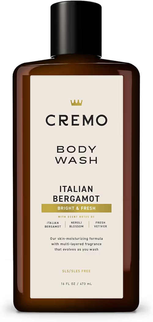 Cremo Body Wash Men, Notes of Italian Bergamot, Neroli Blossom, and Fresh Vetiver, Rich-Lathering... | Amazon (US)