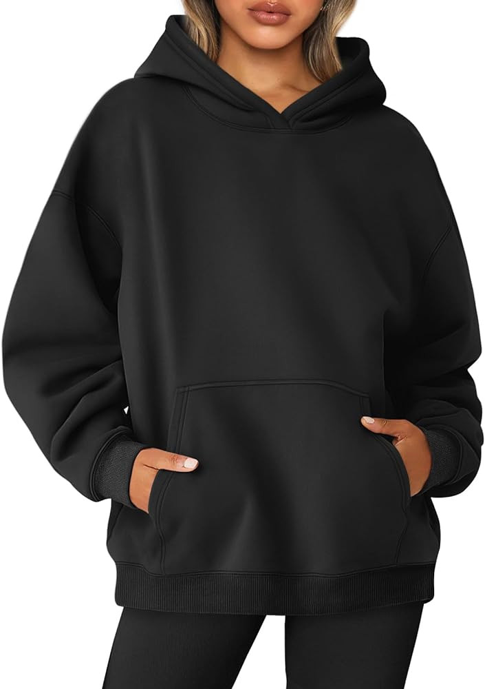 AUTOMET Womens Oversized Sweatshirts Fleece Hoodies Long Sleeve Shirts Pullover Fall Outfits 2024... | Amazon (US)