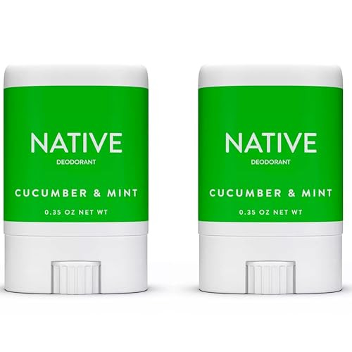 Native Deodorant Mini - Cucumber & Mint - (Aluminum Free, Phthalate Free) - Pack of 02- Trial Size 0.35 oz - To Carry In Your Pockets Or For Your Travel | Amazon (US)