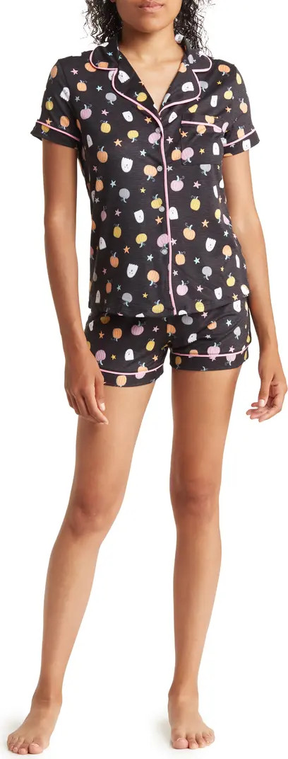 JACLYN Halloween Short Sleeve Top & Shorts 2-Piece Pajama Set | Nordstromrack | Nordstrom Rack