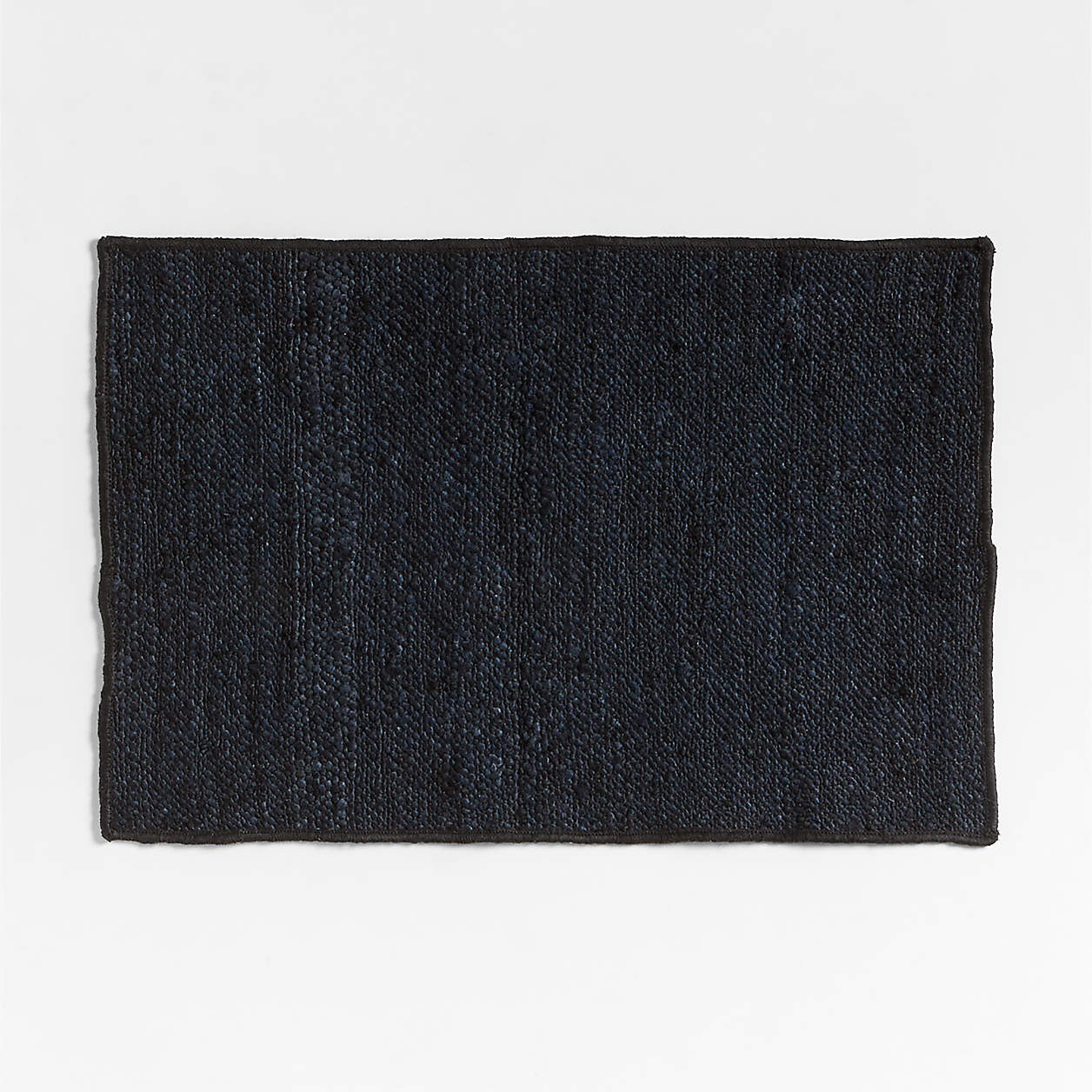 Textural Woven Performance Black Indoor/Outdoor Doormat 24"x36" | Crate & Barrel | Crate & Barrel