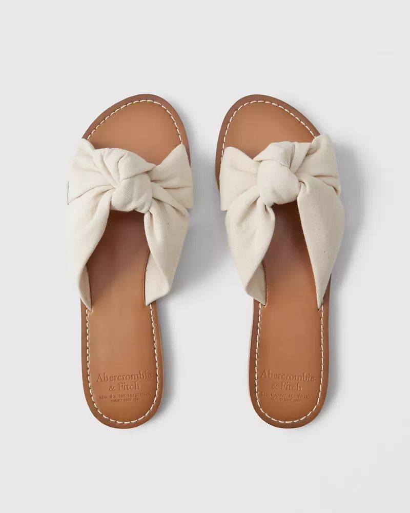 Knot Slide Sandals | Abercrombie & Fitch US & UK