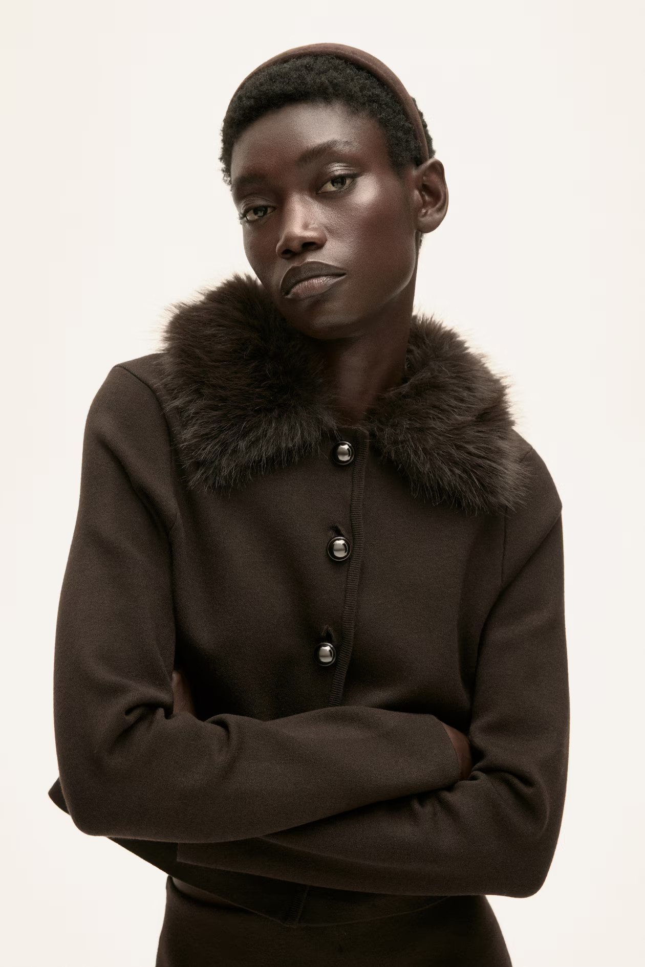 Fine-knit collared cardigan | H&M (UK, MY, IN, SG, PH, TW, HK)