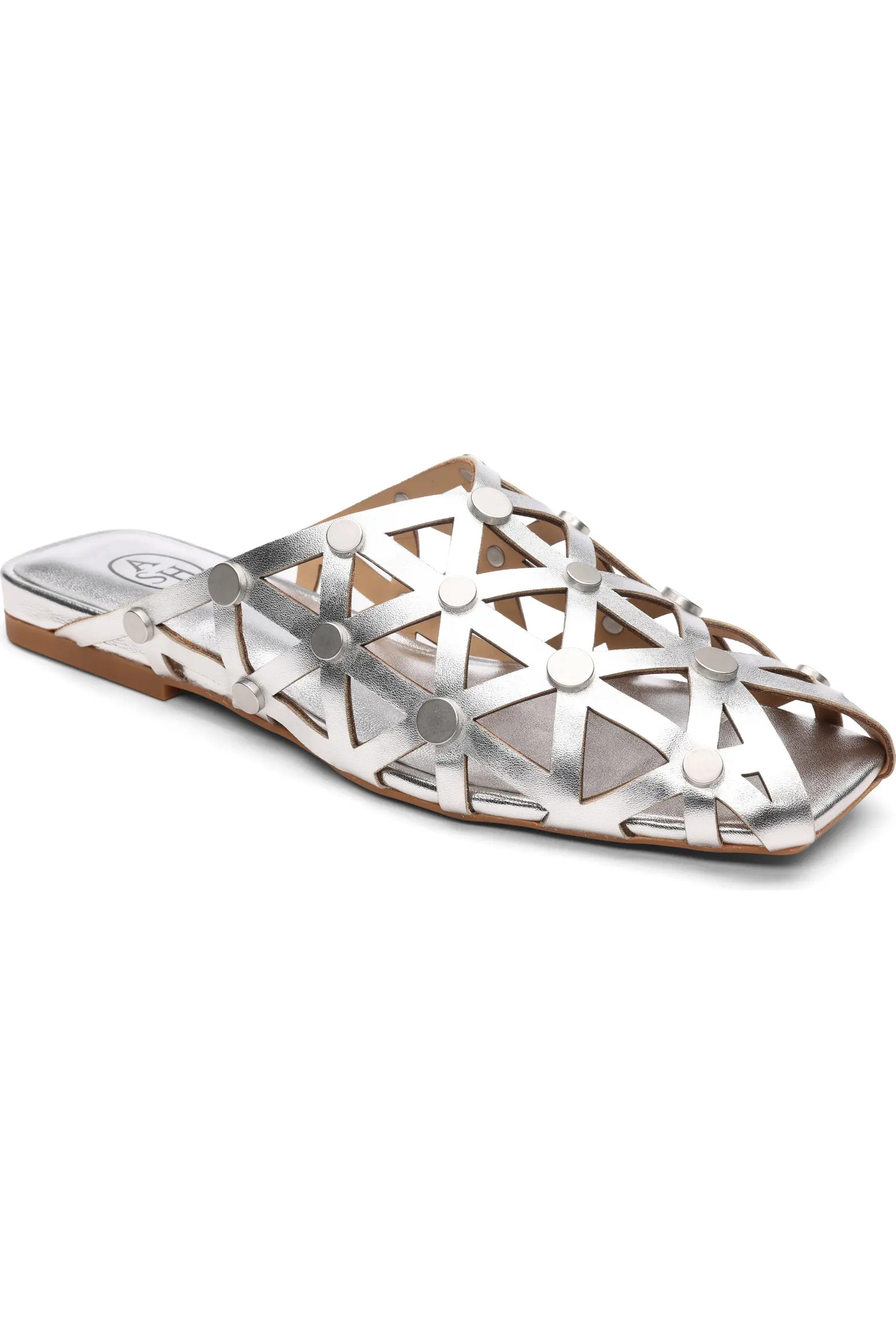 Bone Studded Cutout Slide Sandal (Women) | Nordstrom | Nordstrom