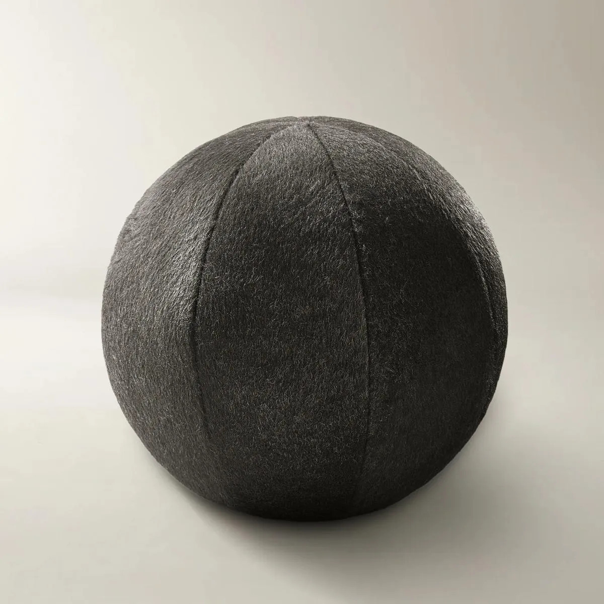 Maeve Felted Wool Ball Pillow 12" - Warm Charcoal | Z Gallerie