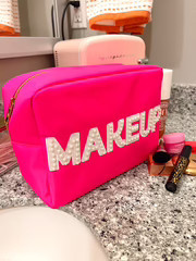 Makeup XL Bag - Hot Pink | KenzKustomz