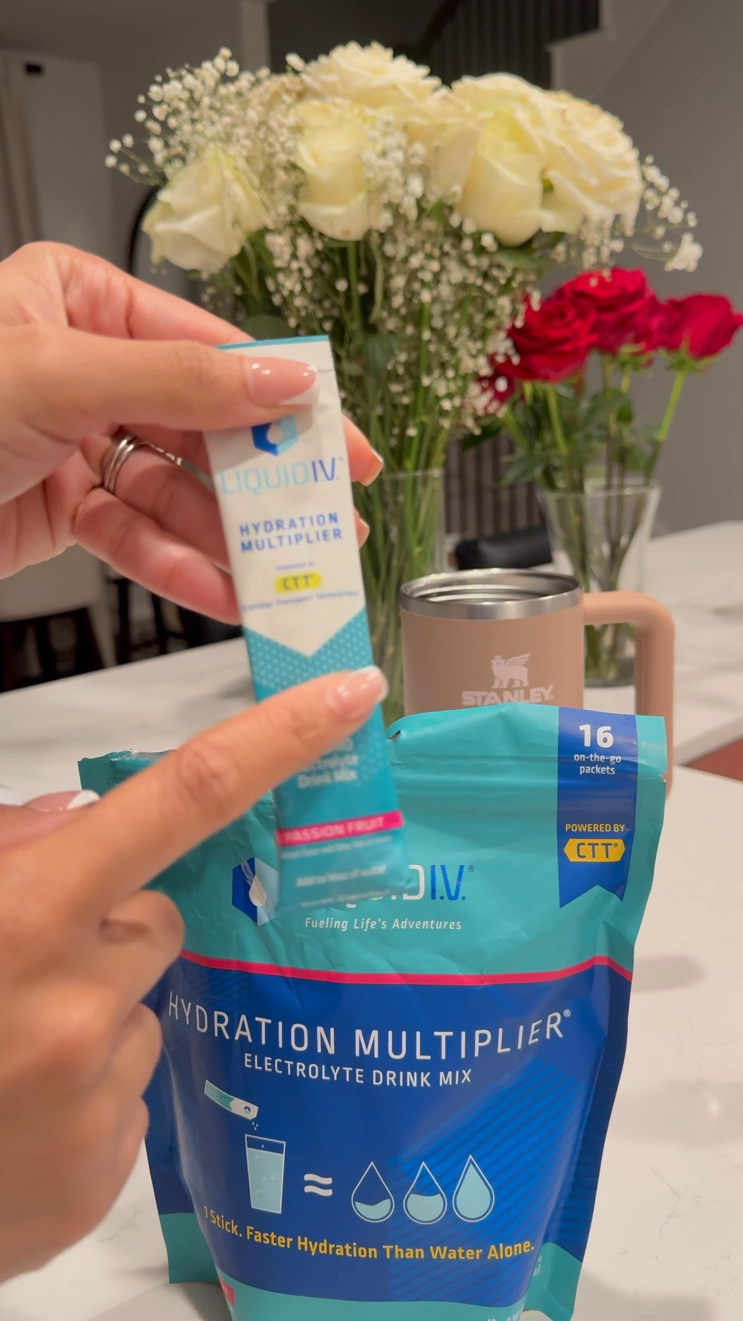 Refueling after the gym with my go-to: Liquid I.V. It's like instant hydration in a pouch!

#LTKActive #LTKfitnessgoals #LTKselfcare