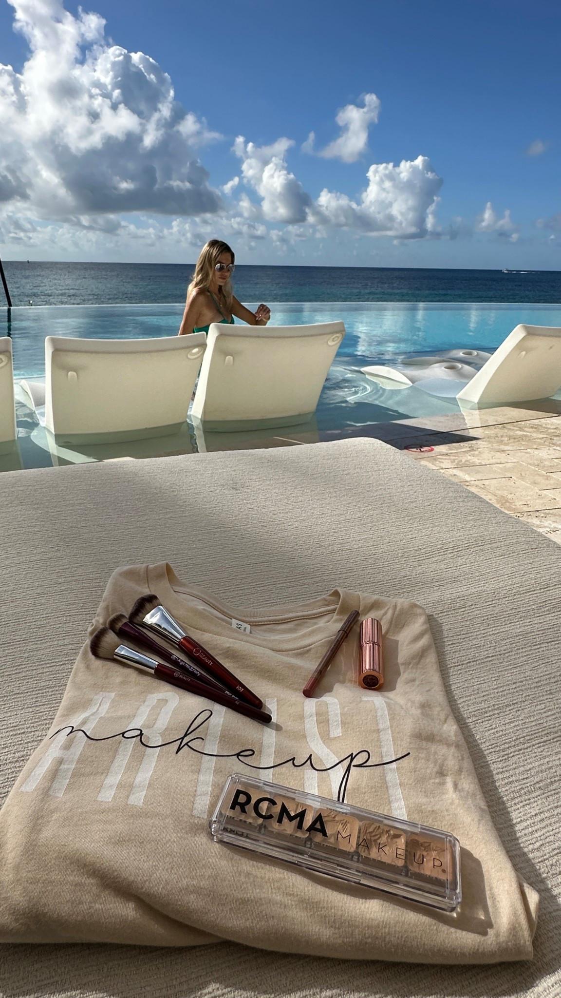 Making a splash with some of my favorite makeup kit products for lifestyle shoots by the pool  

#LTKTravel #LTKBeauty #LTKSwim