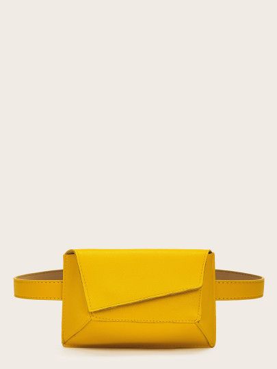 Stitch Detail Solid Fanny Pack | SHEIN