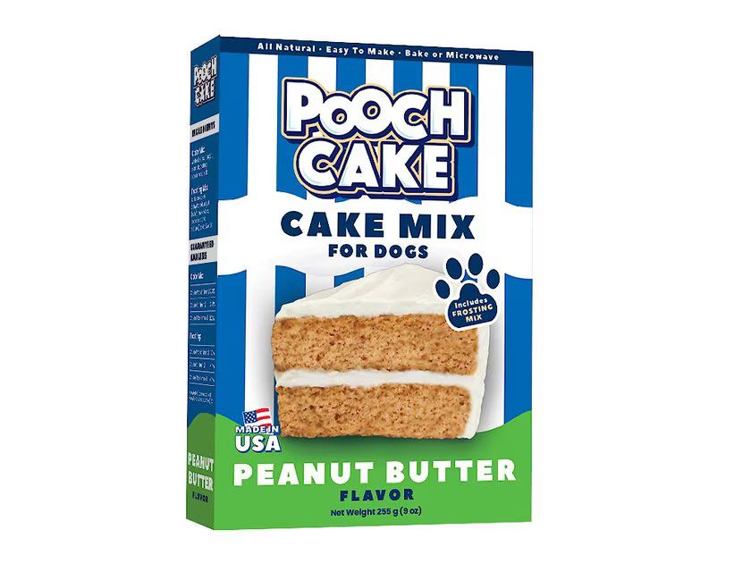 POOCH CAKE Wheat-Free Peanut Butter Cake Mix & Frosting Dog Treat, 9-oz box - Chewy.com | Chewy.com