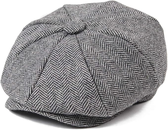 Boys Vintage Newsboy Cap Tweed Flat Beret Cabbie Hat for Kids Toddler Pageboy | Amazon (US)