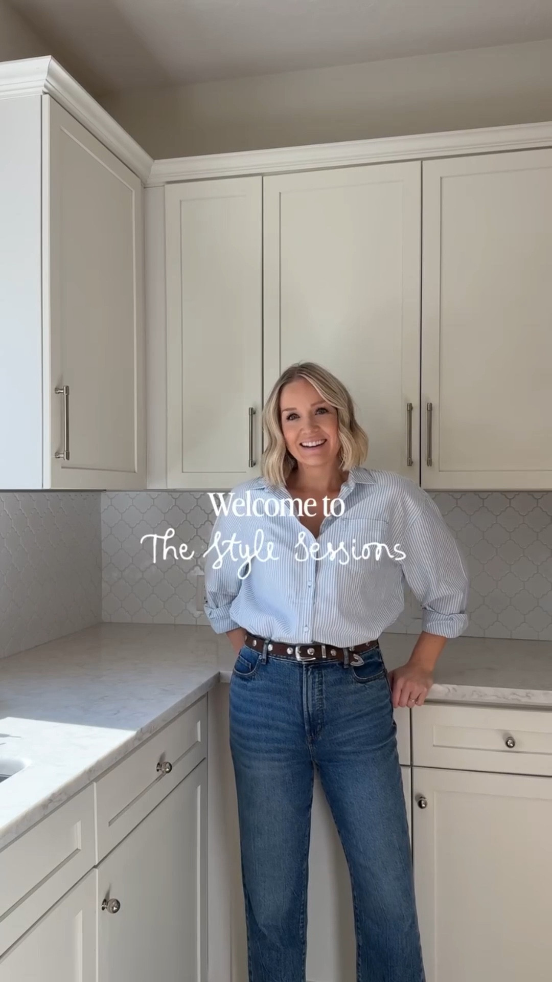 A NEW series to help you style! Kitchen counters can be tricky. Of course you can always go minimal but if you’re craving a little more here’s one way to jazz up the corner. I like warming up a white kitchen by adding rattan, a vase to hold flowers or greenery, some shine with metals, and a glass hurricane because cooking with a candle going is just a must. Don’t forget to add a lamp for a cozy evening glow! 


#LTKSeasonal #LTKHome #LTKstorytime