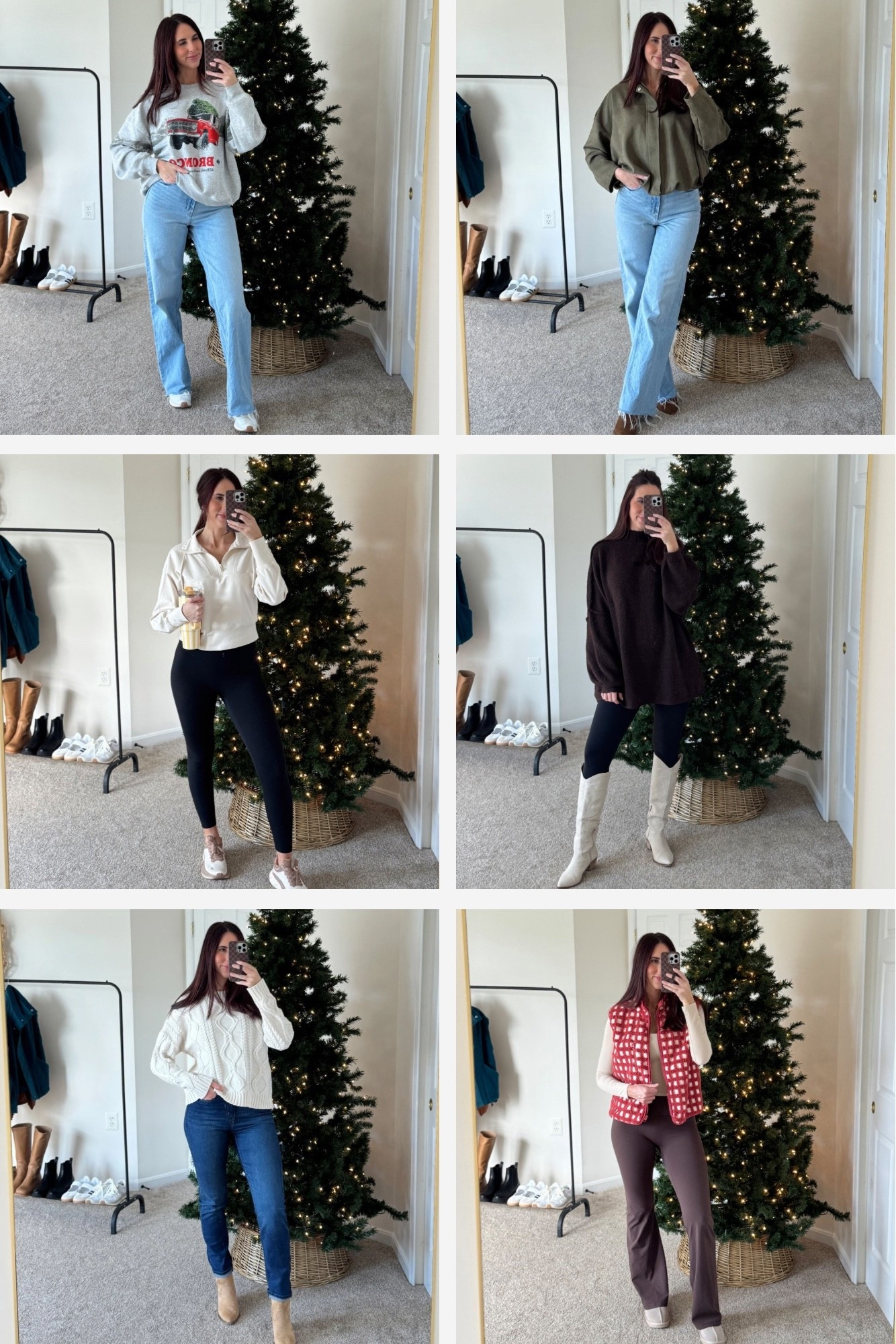 Recent outfits : mom edition 

Old Navy jeans — size down one. I’m normally a 6 but wear a 4 in most of their denim

Target sweatshirt — size XL for a more comfy/oversized fit

Amazon vest — wearing a L

#LTKSaleAlert #LTKootd #LTKmomlife