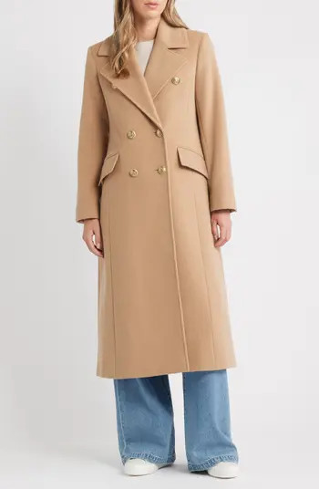 Sam Edelman Doubled Breasted Wool Blend Military Coat | Nordstrom | Nordstrom