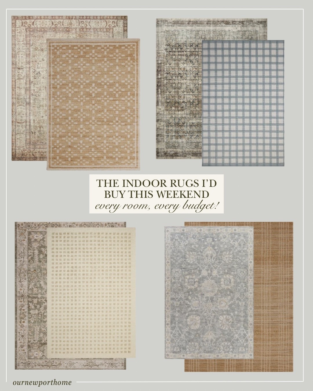 a rug grounds a whole room, and the right one makes everything else look more expensive. these are my favorites for living rooms, bedrooms, and kitchens - washable options for the parents and pet people, vintage-look picks for the "collected over time" crowd. most under $300 and several still on sale before prices reset!@Wayfair 




area rugs, living room rug, bedroom rug, kitchen rug, washable rug, 8x10 rug, neutral rug, vintage rug, runner rug, low pile rug, area rug sale, rugs under $300, nursery area rug neutral

#LTKHome #LTKSaleAlert