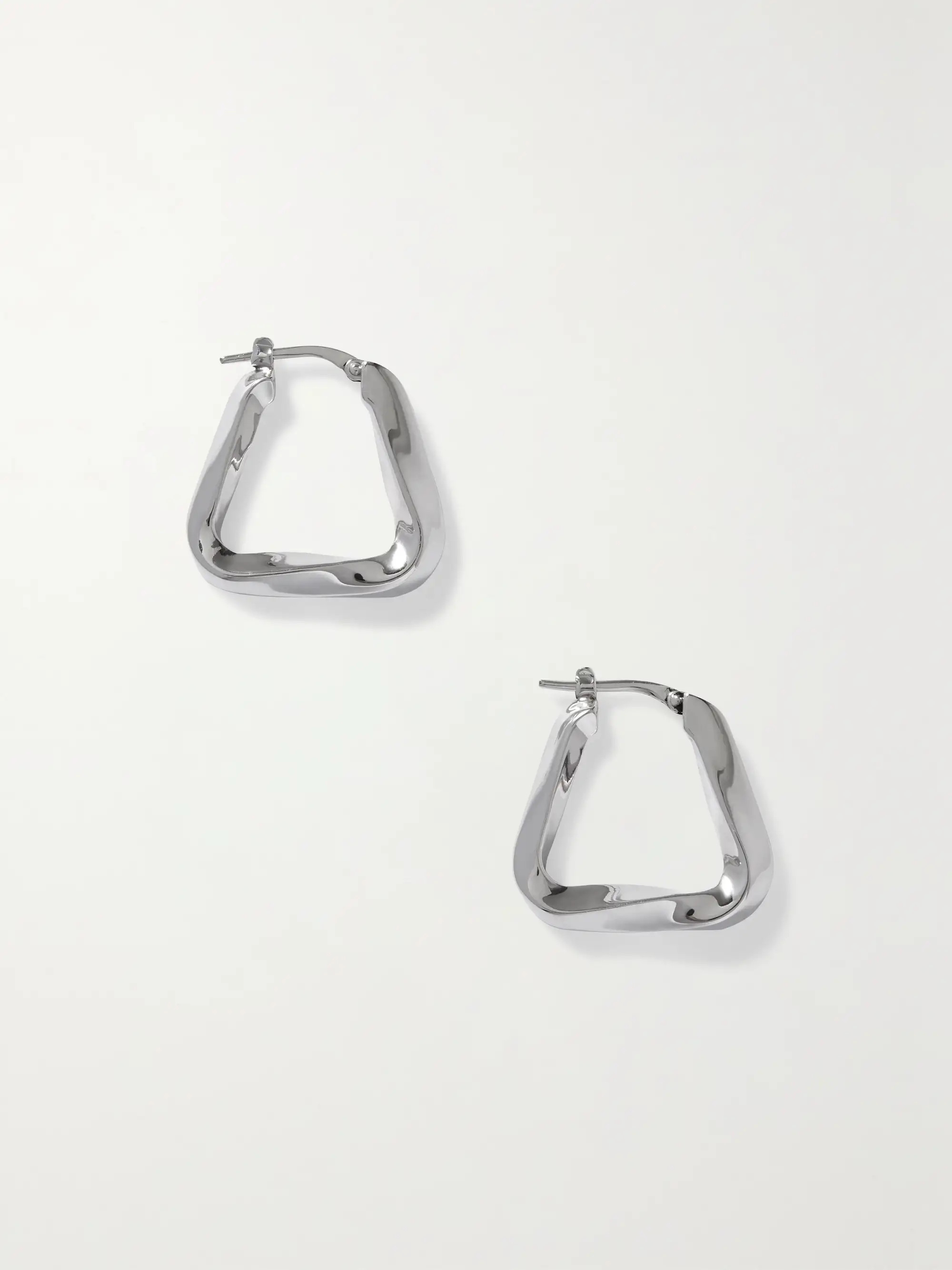 BOTTEGA VENETASilver hoop earrings | NET-A-PORTER (US)