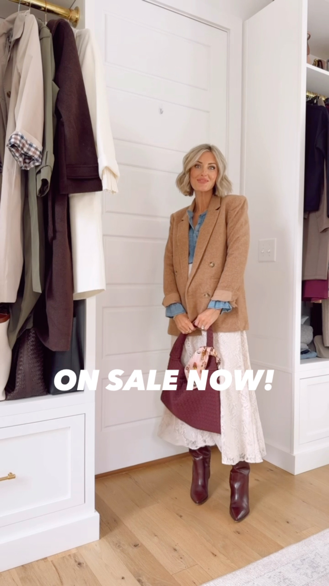 This look would be great for workwear! On sale now! Wearing size 2 in the skirt & XS in the top/coat. 

Loverly Grey, Loft, sale alert, Black Friday deals, Black Friday finds, workwear, neutral blazer, lace skirt, maxi skirt 

#LTKGiftGuide #LTKHoliday #LTKCyberWeek