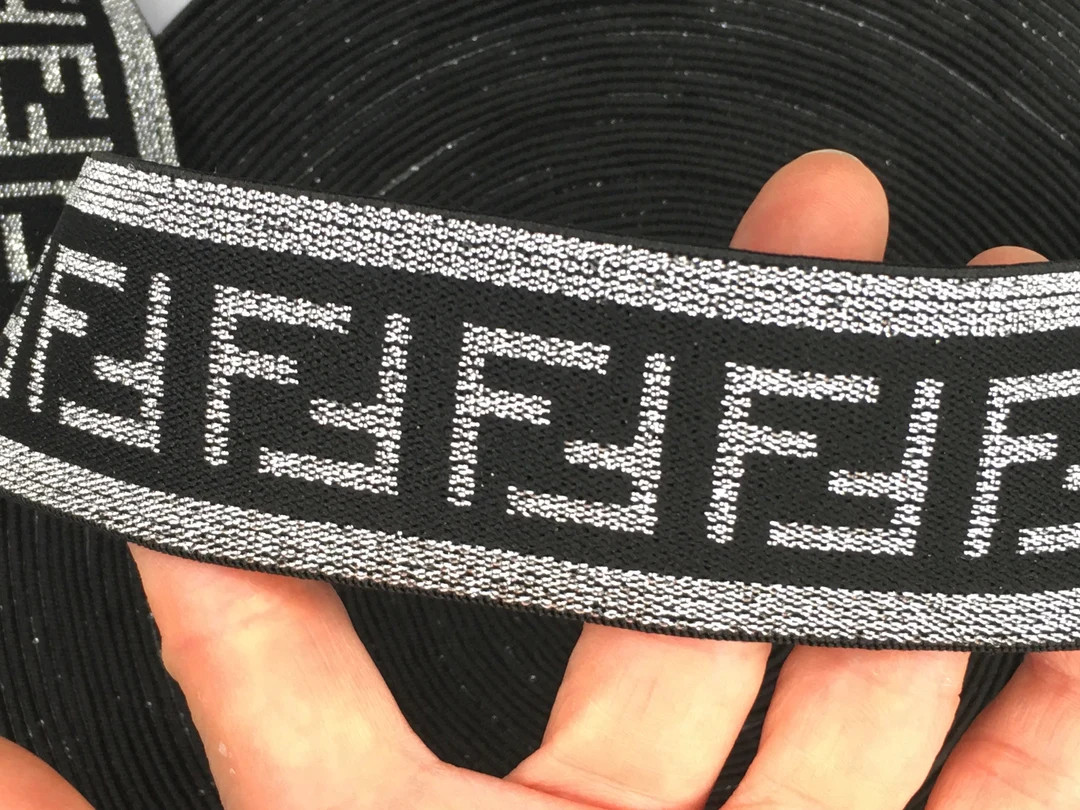 Limited Quantity Elastic 1.5silver/black Greek Key High Density Brief Waistband Elastic, Hairband... | Etsy (US)