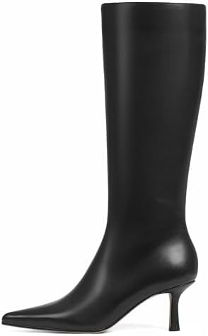 CELNEPHO Knee High Boots Women Pointed Toe Tall Boots Stiletto High Heel Long Boots Side Zipper S... | Amazon (US)