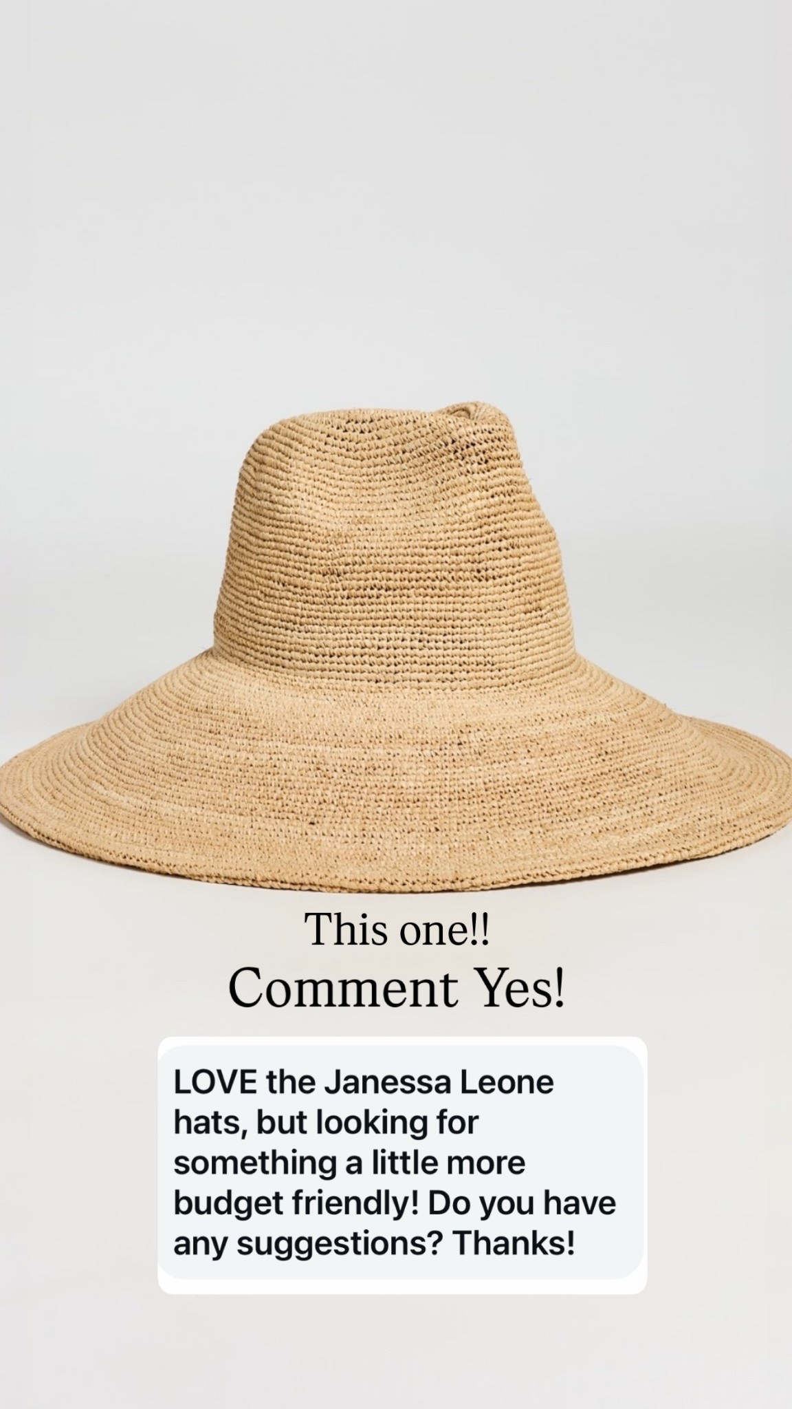 Janessa Leone hat look alike