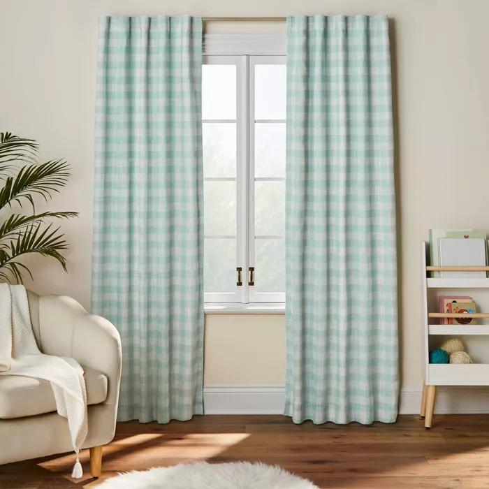 Blackout Simple Print Gingham Panel - Pillowfort™ | Target