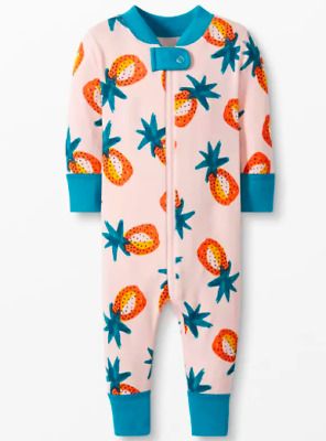 NWT Hanna Andersson Pineapple Sweet Zip Sleeper Organic Cotton Pajamas Size 2  | eBay | eBay US