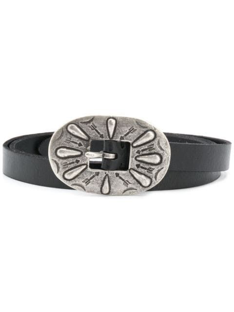 Polo Ralph Lauren Oversized Arrow Engraved Buckle Belt - Farfetch | Farfetch Global