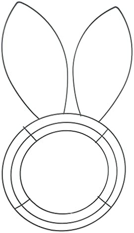 TLC Bunny Shaped Wire Wreath Frame 17 inch Easter Or Any Event Decoration DIY (1) | Amazon (US)