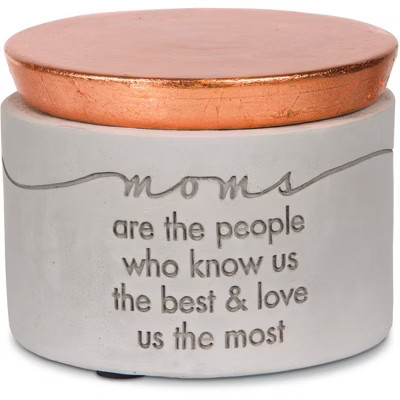 Pavilion Gift Company - Mom - 3" x 2.25" Cement Keepsake Box - Decorative Boxes | Target