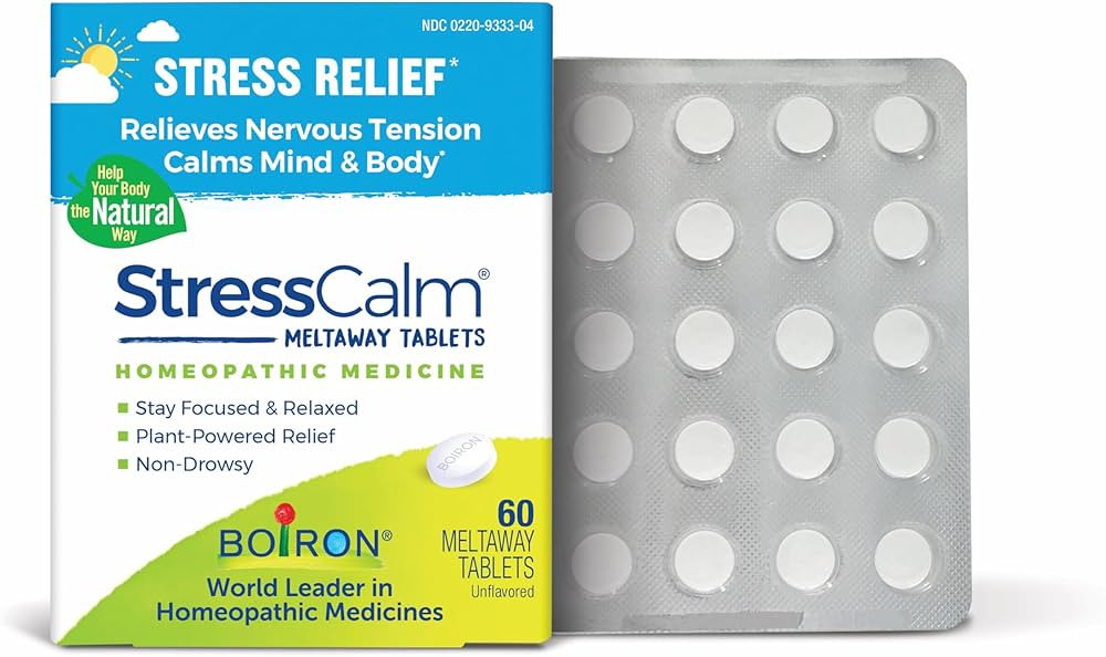 Boiron StressCalm for Relief of Stress, Anxiousness, Nervousness, Irritability, and Fatigue - 60 ... | Amazon (US)