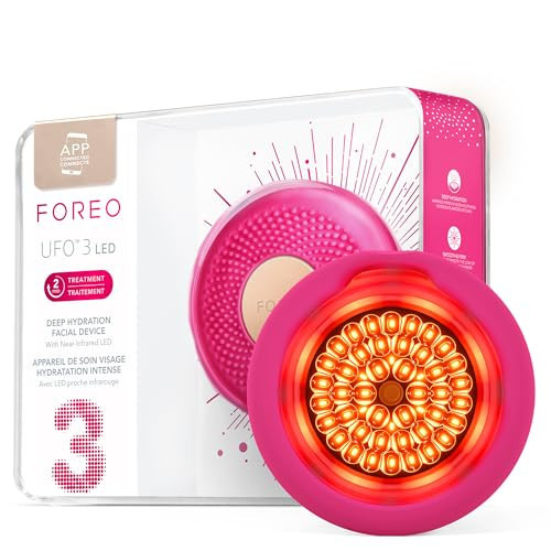 FOREO UFO 3 LED 4-in-1 Face Mask Skincare Device - Face Moisturiser - Full spectrum LED - Deep Tissue & Red Light - Warming - Massage - App-connected | Amazon (US)