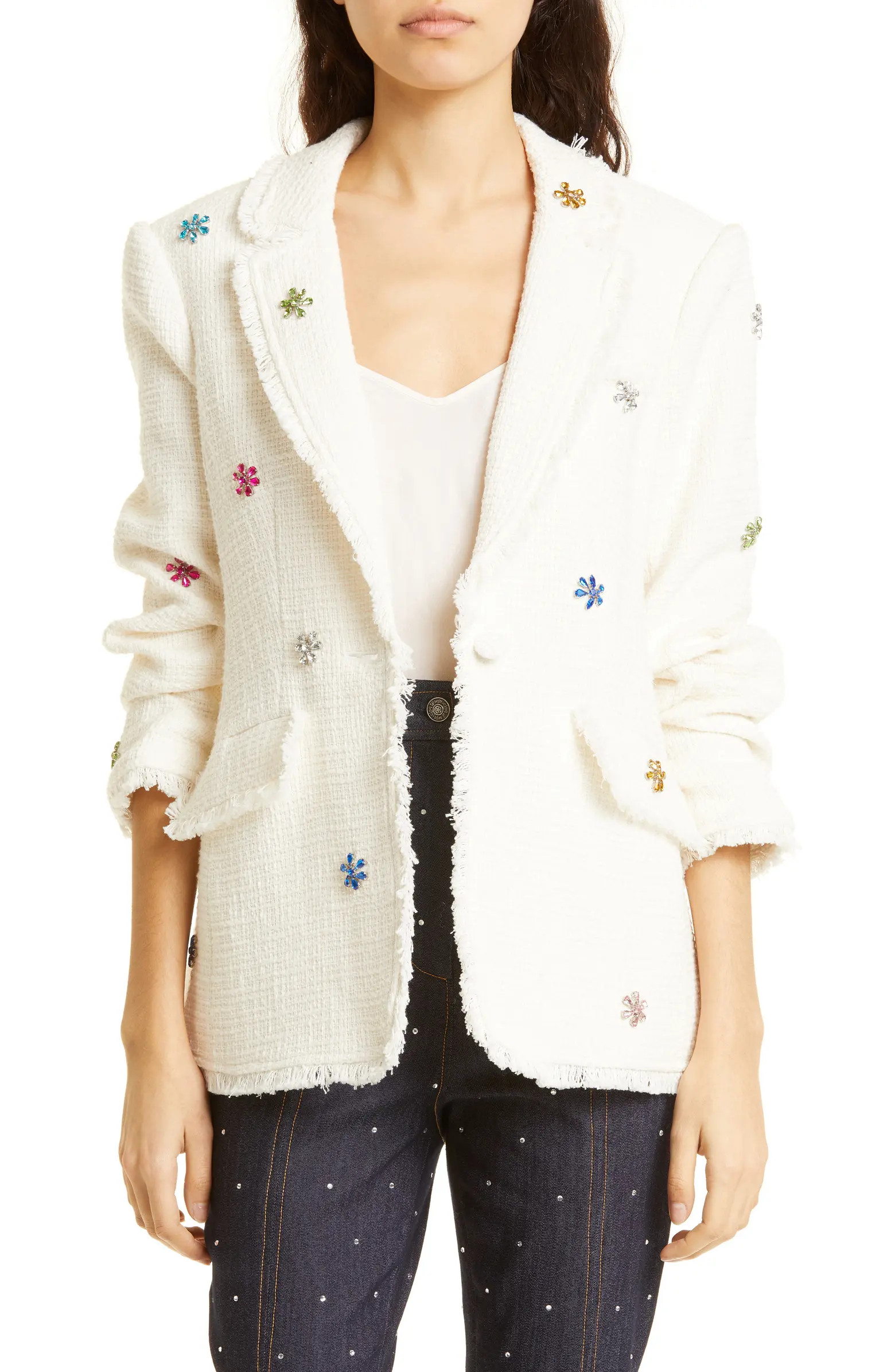 Khloe Floral Bead Blazer | Nordstrom