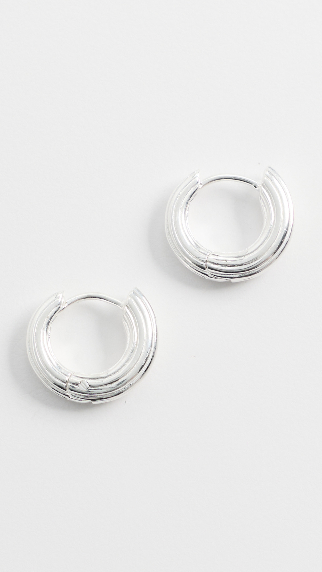 Dévé Mini Non-Conformist Hoop Earrings Sterling Silver One Size | Shopbop