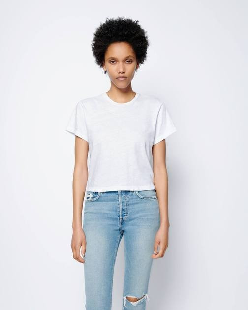 Heritage Cotton 1950s Boxy Tee - Optic White | RE/DONE