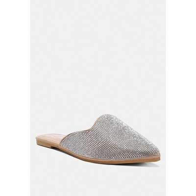 Rayen Rhinestones Embellished Mules | Target