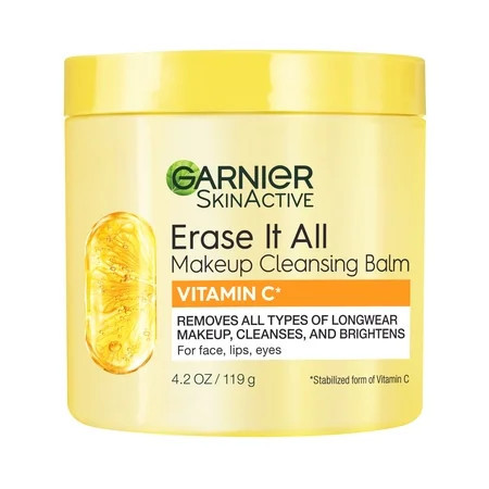 Garnier SkinActive Erase It All Makeup Cleansing Balm Vitamin C Face Cleanser 4.2 oz | Walmart (US)