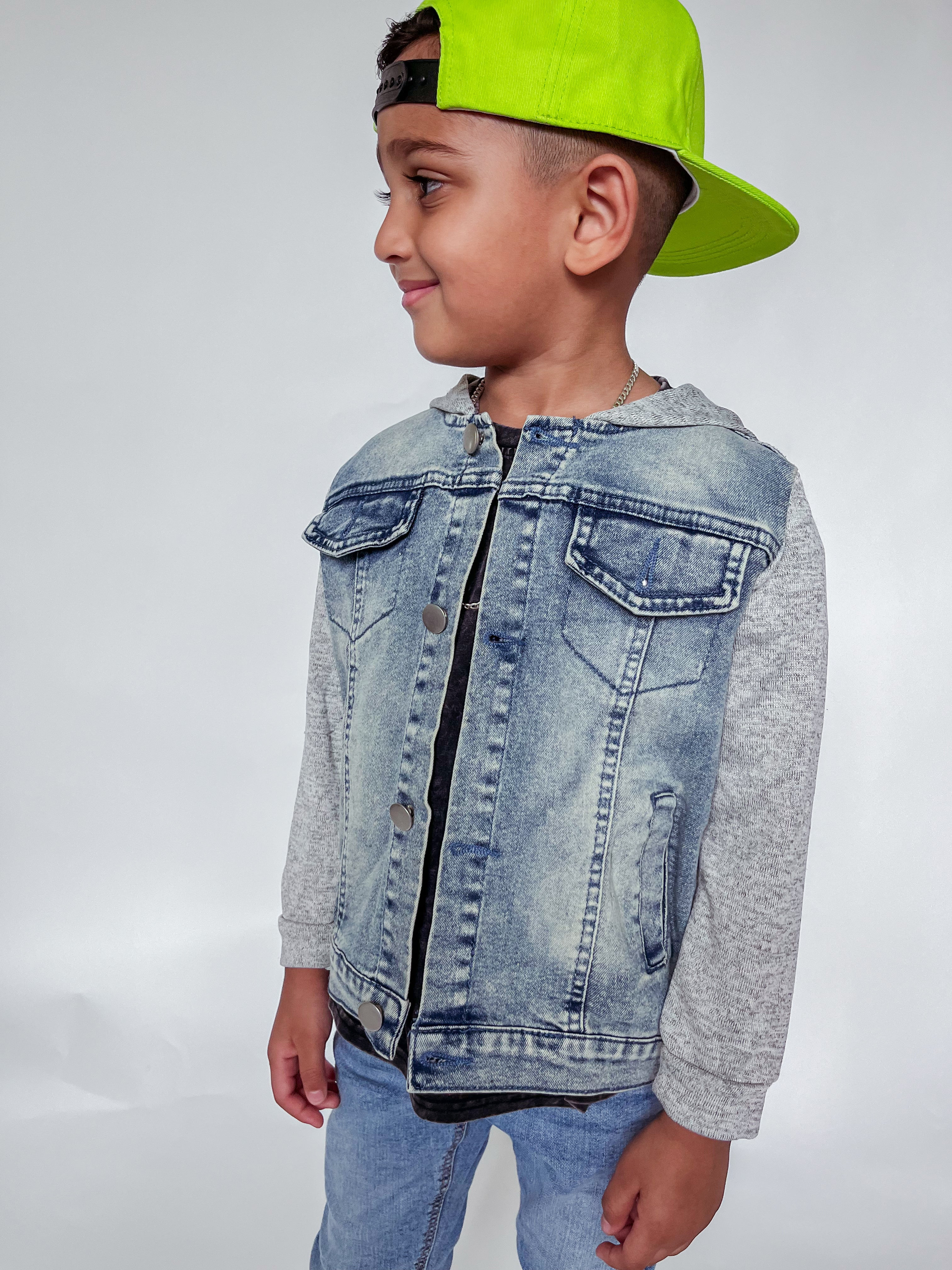 HAYDEN HOODED DENIM JACKET | Sydney and Co.